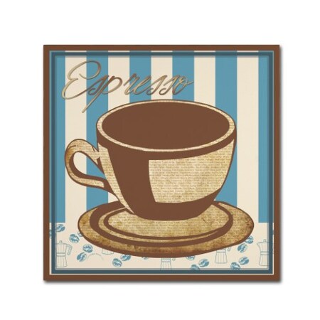 Trademark Fine Art Masters Fine Art 'Espresso Blue' Canvas Art, 18x18 MA00887-C1818GG